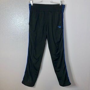Pony black joggers side stripes basketball gym athletic sweatpants pockets